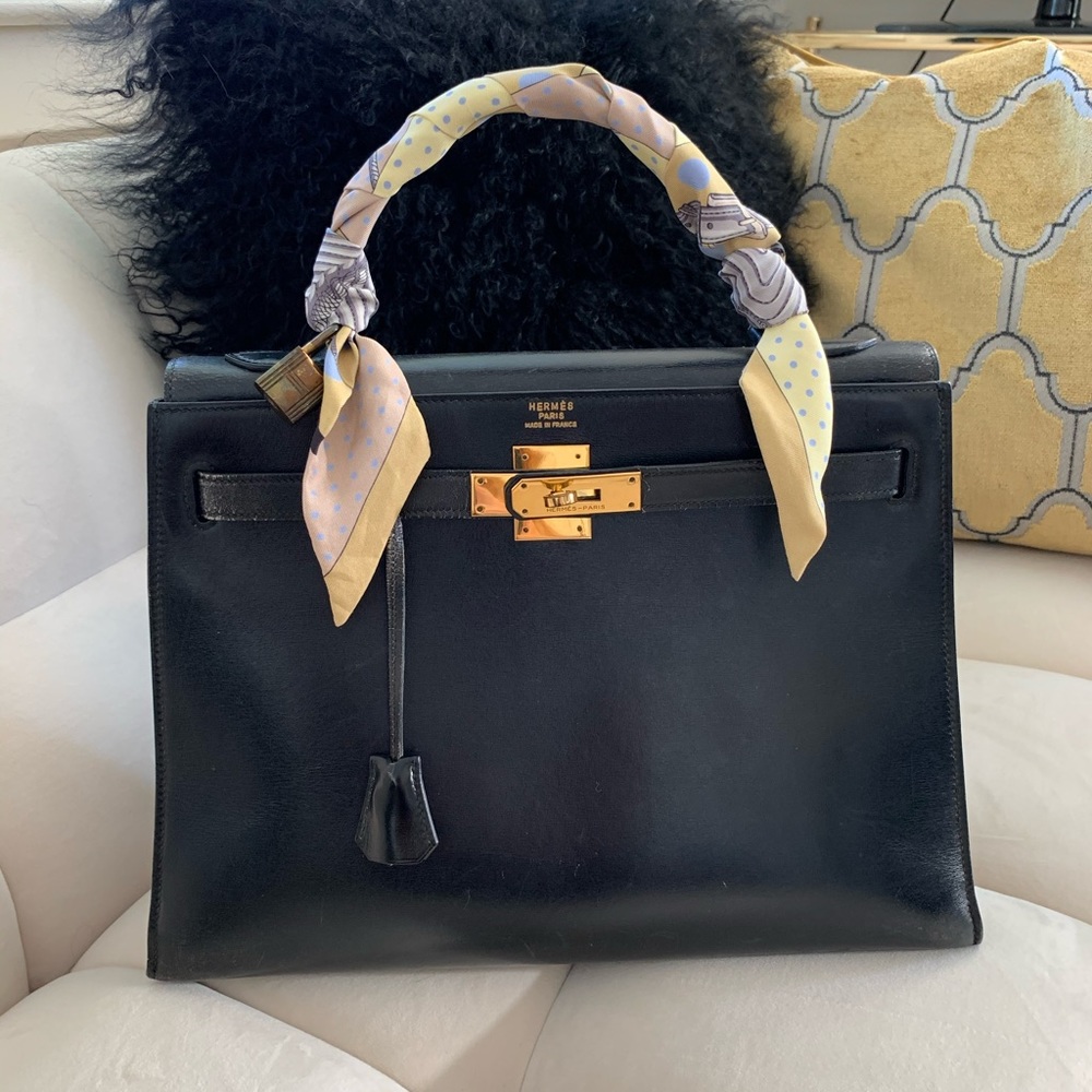 Hermès Kelly Sellier 32 cm Black Box